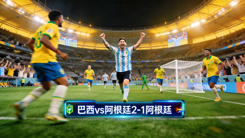 2026世界杯直播画面：巴西 vs 阿根廷 2-1 阿根廷 实时比赛进行中